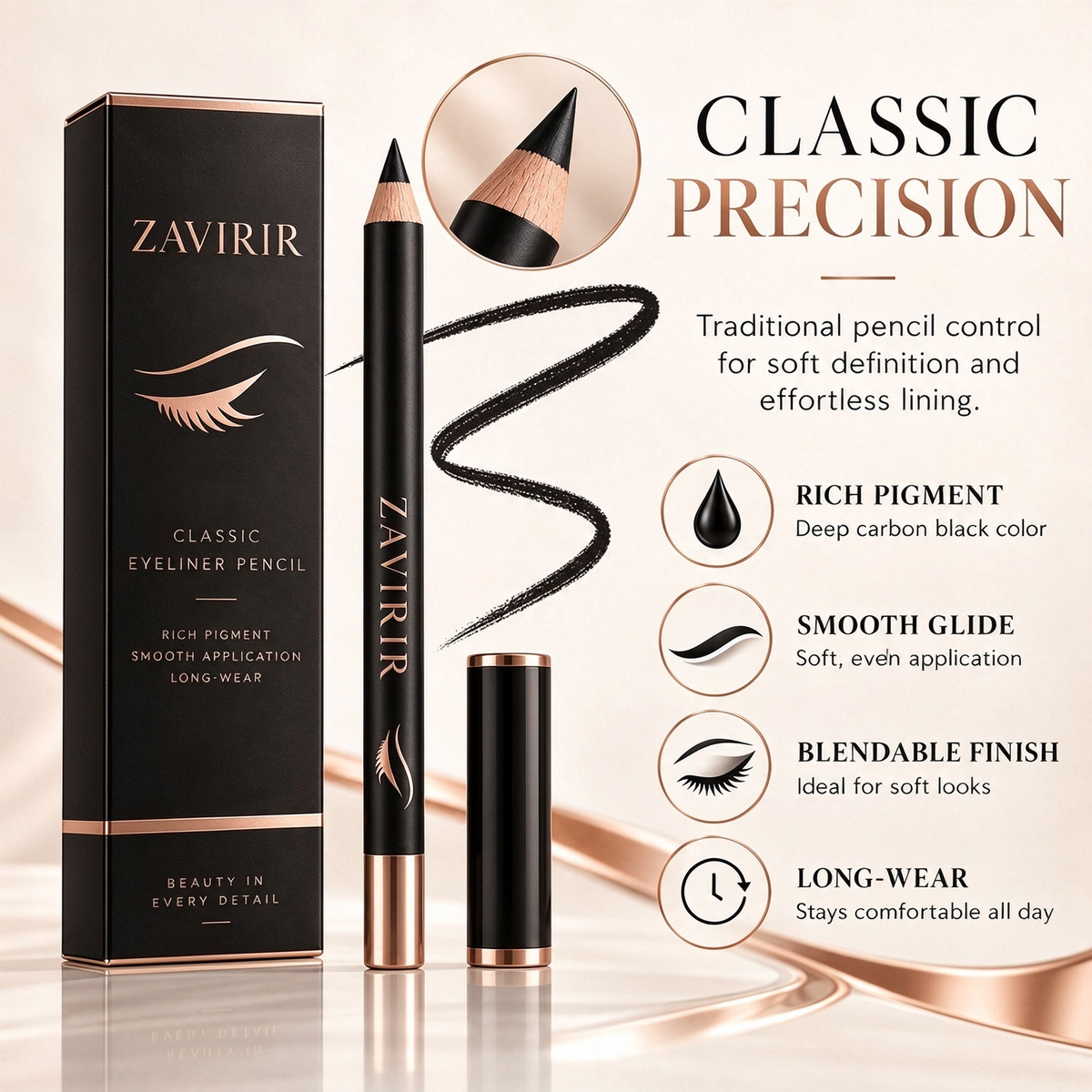 ZAVIRAR Classic Eyeliner Pencil