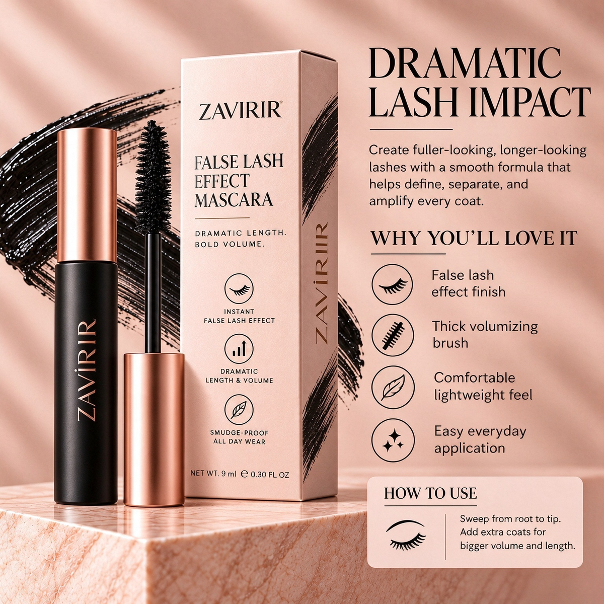 ZAVIRAR False Lash Effect Mascara