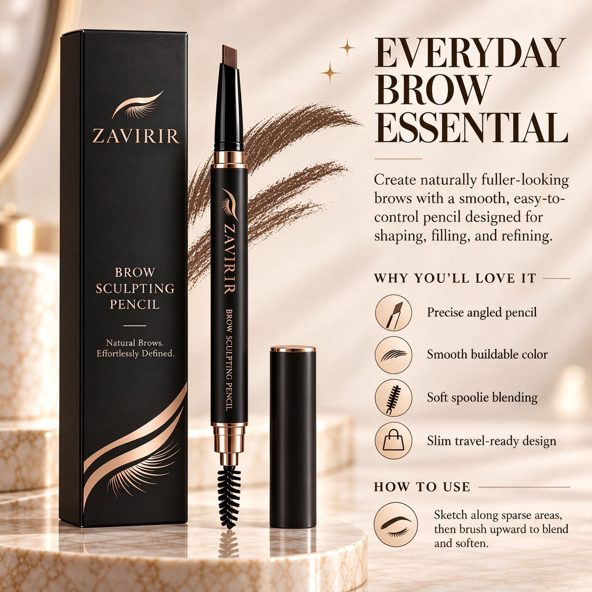 ZAVIRAR Brow Sculpting Pencil
